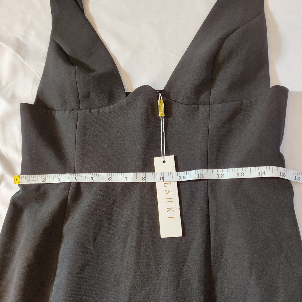Meshki NWT Women Black Lillian Gown Dress - Picture 6 of 12